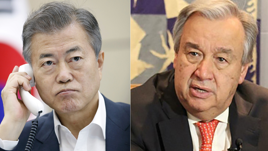 문 대통령 "북한 핵실험장 폐쇄 현장, 유엔 동행해달라"