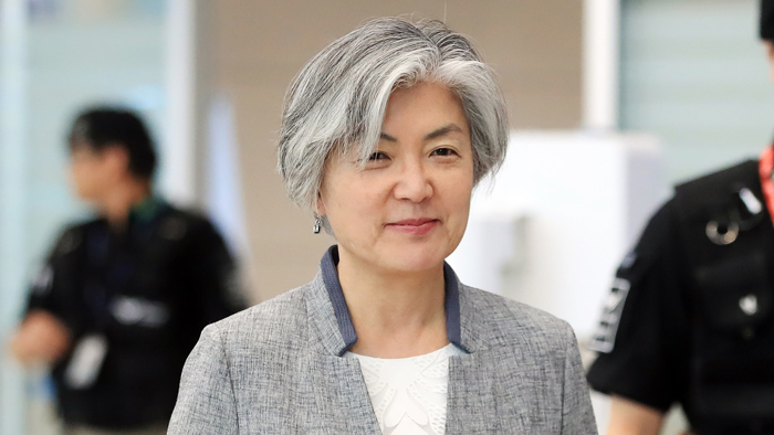 [현장연결] 美 외교ㆍ안보 수장 연쇄 회동 강경화 <em class='find'>장관</em> 귀국