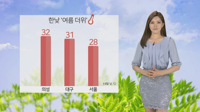 [<em class='find'>날씨</em>] 내일 여름 더위 '의성 32도'…미세먼지 '나쁨'