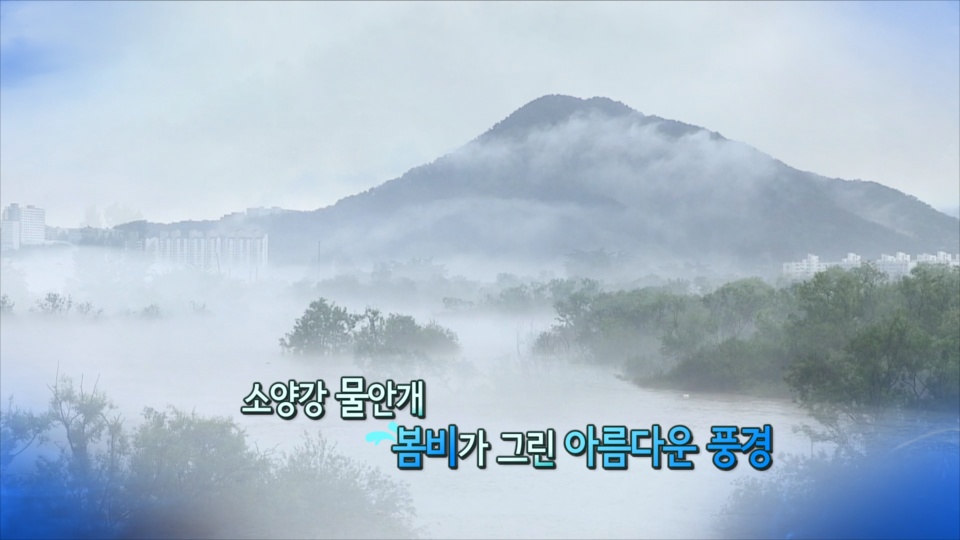 [<em class='find'>영상</em>구성] 소양강 물안개 봄비가 그린 아름다운 풍경