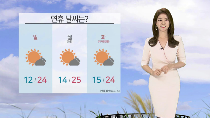 [날씨] 미세먼지 없는 주말…전국 쾌청, 한낮 따뜻
