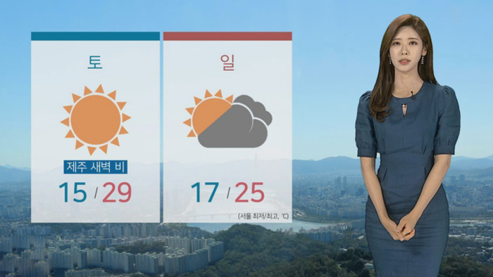 [<em class='find'>날씨</em>] 주말 여름더위 기승 '서울 29도'…공기도 탁해