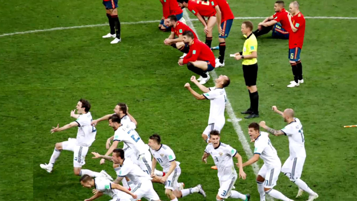 [월드컵] 러시아, 승부차기 끝에 스페인 꺾고 8강행