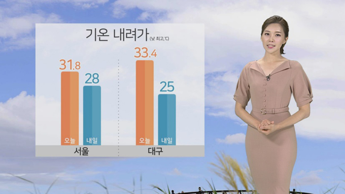 [날씨] <em class='find'>구름</em> 많고 내륙 소나기…기온 다소 내려가