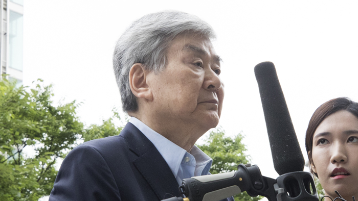 '구속기로' 조양호 회장, '묵묵부답' 법정행