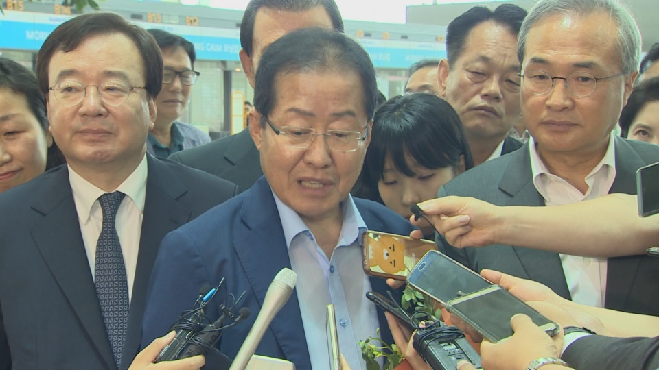 떠난 홍준표 "추석 <em class='find'>전</em> 들어올 것"…일선복귀 언제?