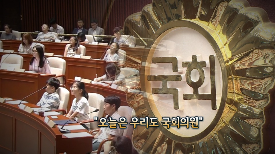 [<em class='find'>영상</em>구성] "오늘은 내가 국회의원"…대정부 질문도 척척
