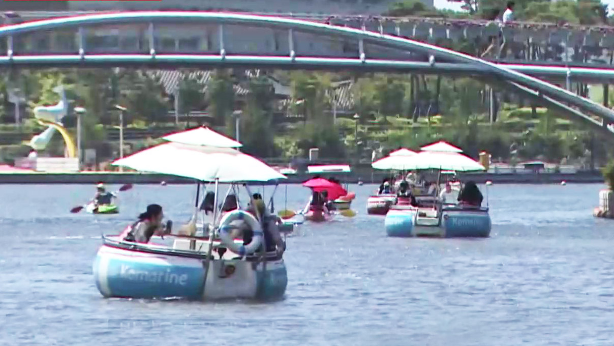 도심 속 피서지…이국적인 송도 센트럴파크