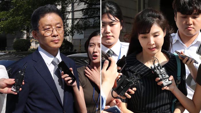 가림막 두고 법정대면…서지현, 안태근 재판서 증언