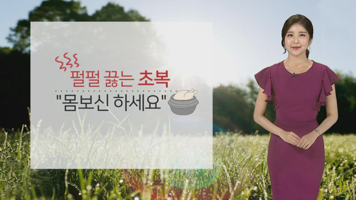 [날씨] 초복, "몸보신 하세요"…당분간 폭염 계속
