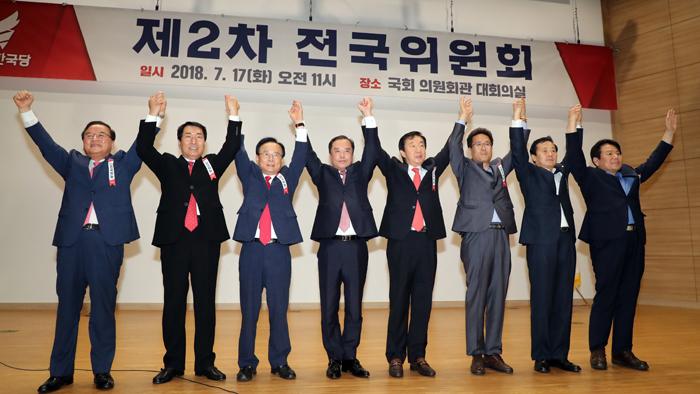 한국당, 전국위 만장일치로 김병준 비대위원장 의결