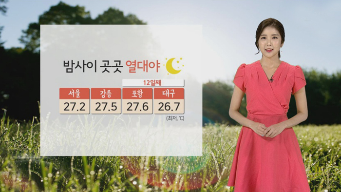 [<em class='find'>날씨</em>] 밤낮없는 무더위 계속…서울 37도ㆍ대구 38도