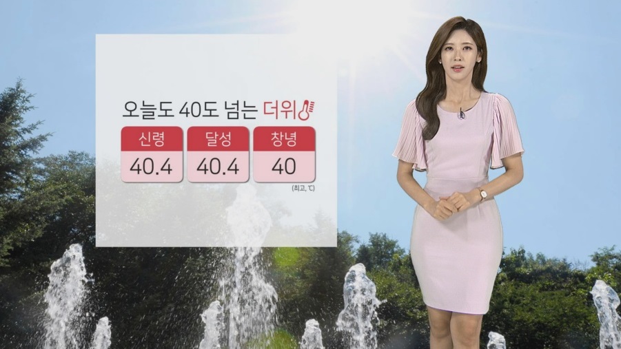 [<em class='find'>날씨</em>] 연일 40도 웃도는 폭염…휴일 동해안 더위 주춤