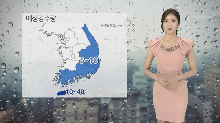 [<em class='find'>날씨</em>] 영동·남부 비…서쪽 극심한 더위