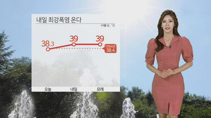 [<em class='find'>날씨</em>] 올 최고기온 또 경신…내일 111년만에 가장 더워