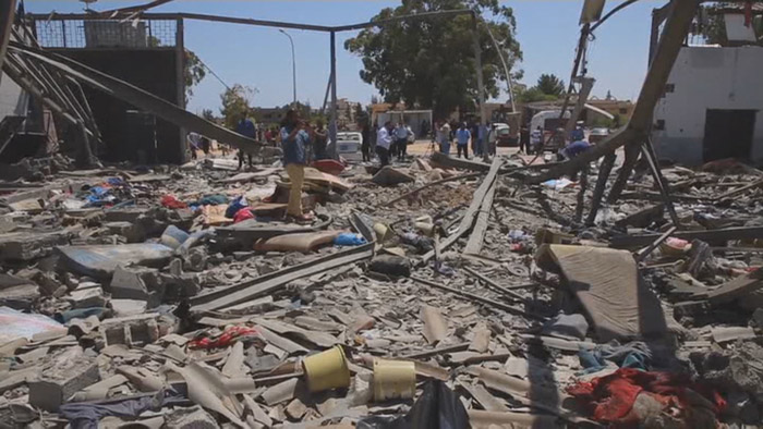 리비아 난민시설 공습으로 174명 사상…"<em class='find'>전쟁</em>범죄"