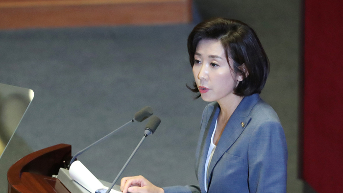 나경원 대표연설…"文정부 신독재 경계해야"