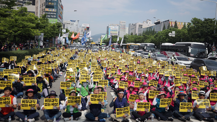 비정규직 파업 사흘째…1,500개교 대체급식