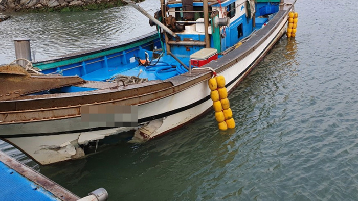 <em class='find'>전</em>남 여수 해상서 통선-어선 충돌…인명피해 없어