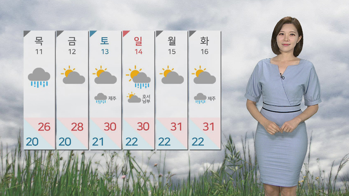 [날씨] 차츰 더위 꺾는 장맛비…영동 200mm 폭우