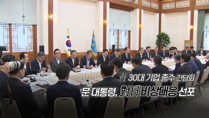 [<em class='find'>영상</em>구성] 문 대통령, 對日 비상대응 선포