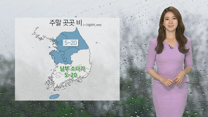 [<em class='find'>날씨</em>] 주말 중부 가끔 비…남부도 요란한 소나기
