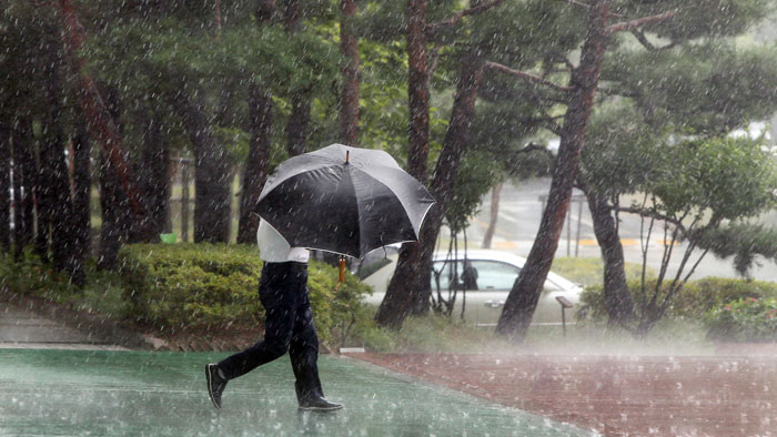 내륙 강한 소나기…높은 습도 '끈적끈적' 무더위