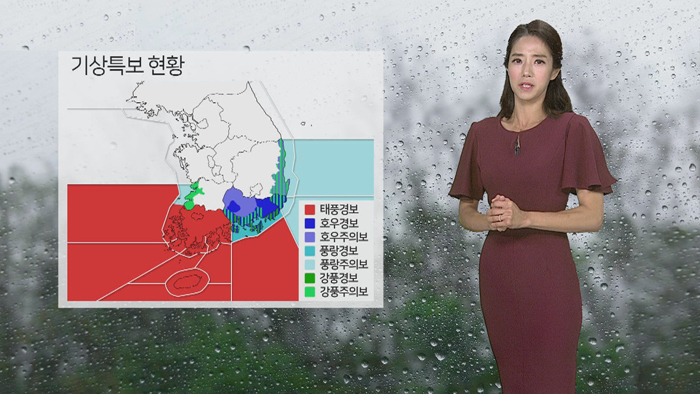 [날씨] 태풍 '다나스' 진도에 접근 중…오후에 소멸할 듯