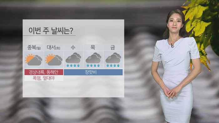 [날씨] 휴일 흐리고 비바람 계속…낮 후텁지근
