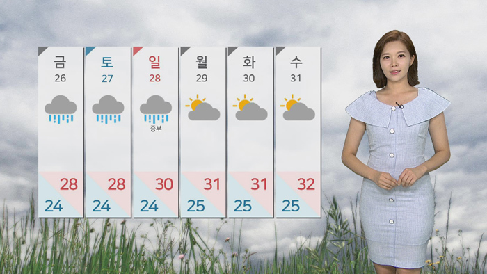 [날씨] 막바지 장맛비…일요일까지 중부 400mm 폭우