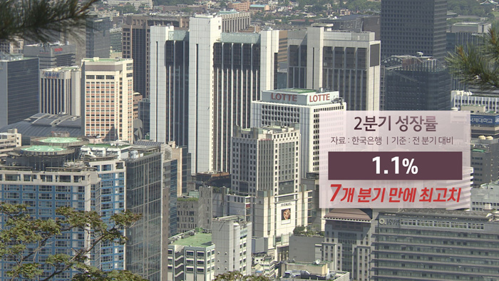 정부 재정 기댄 1%대 성장…민간경기 부진 여전