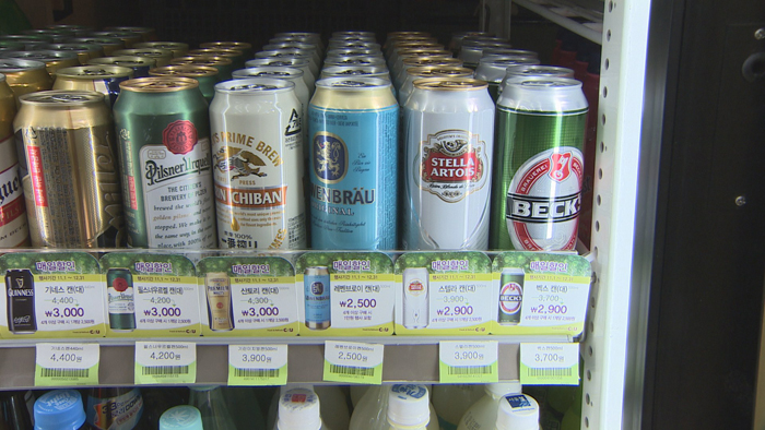 편의점 '맥주 4캔 1만원'<em class='find'>에</em>서 일본산 제외