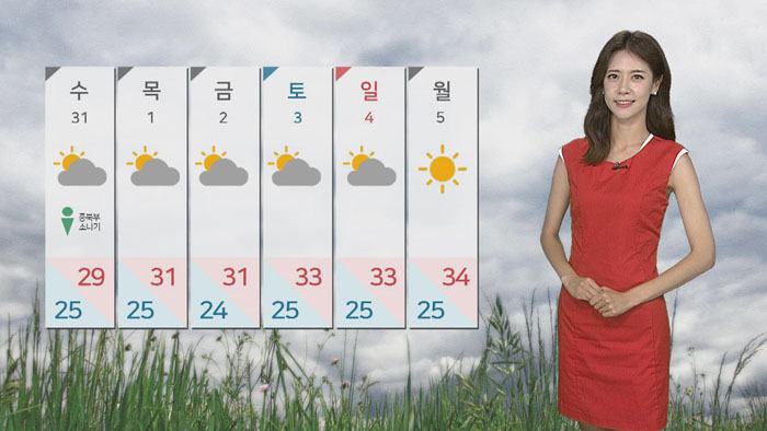 [날씨] 장마 지나고 더위 시작…한낮 대구 <em class='find'>35</em>도