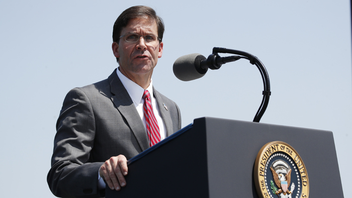 에스퍼 美 신임 국방<em class='find'>장관</em>, 8월 방한