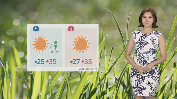 [날씨] 전국 폭염특보, 최고 36도…내륙 소나기