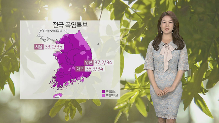 [날씨] 주말도 폭염 극심…오늘보다 더워, 서울 <em class='find'>35</em>도