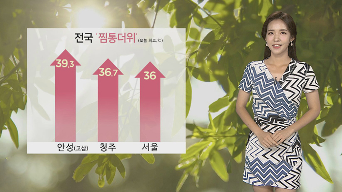 [날씨] 전국 '찜통더위'…내일도 폭염 속 소나기
