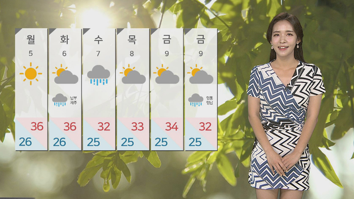 [날씨] 찜통더위 계속…전국 곳곳 소나기
