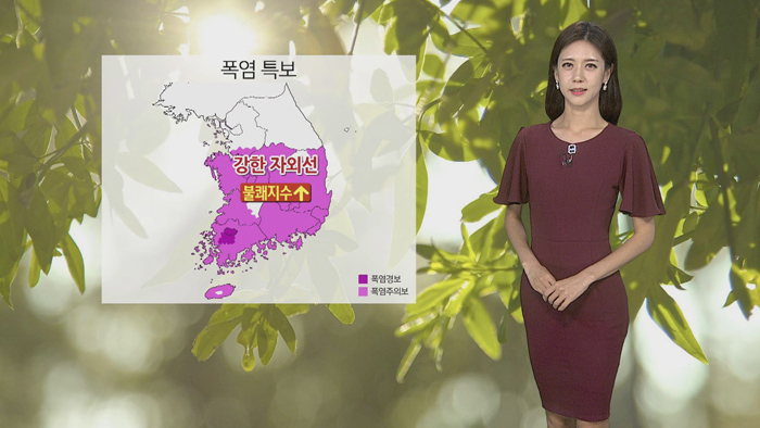 [날씨] 내일 폭염특보 확대…서울 33도·대구 35도