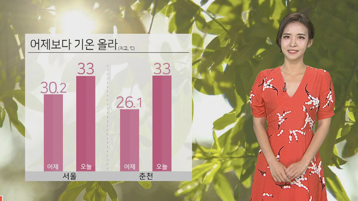 [날씨] 오늘 '입추' 전국 무더위…곳곳 요란한 소나기