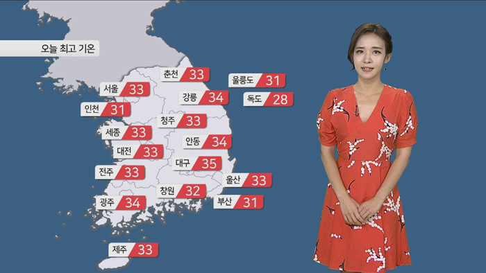 [날씨] 절기 '입추' 전국 무더위…곳곳 요란한 소나기