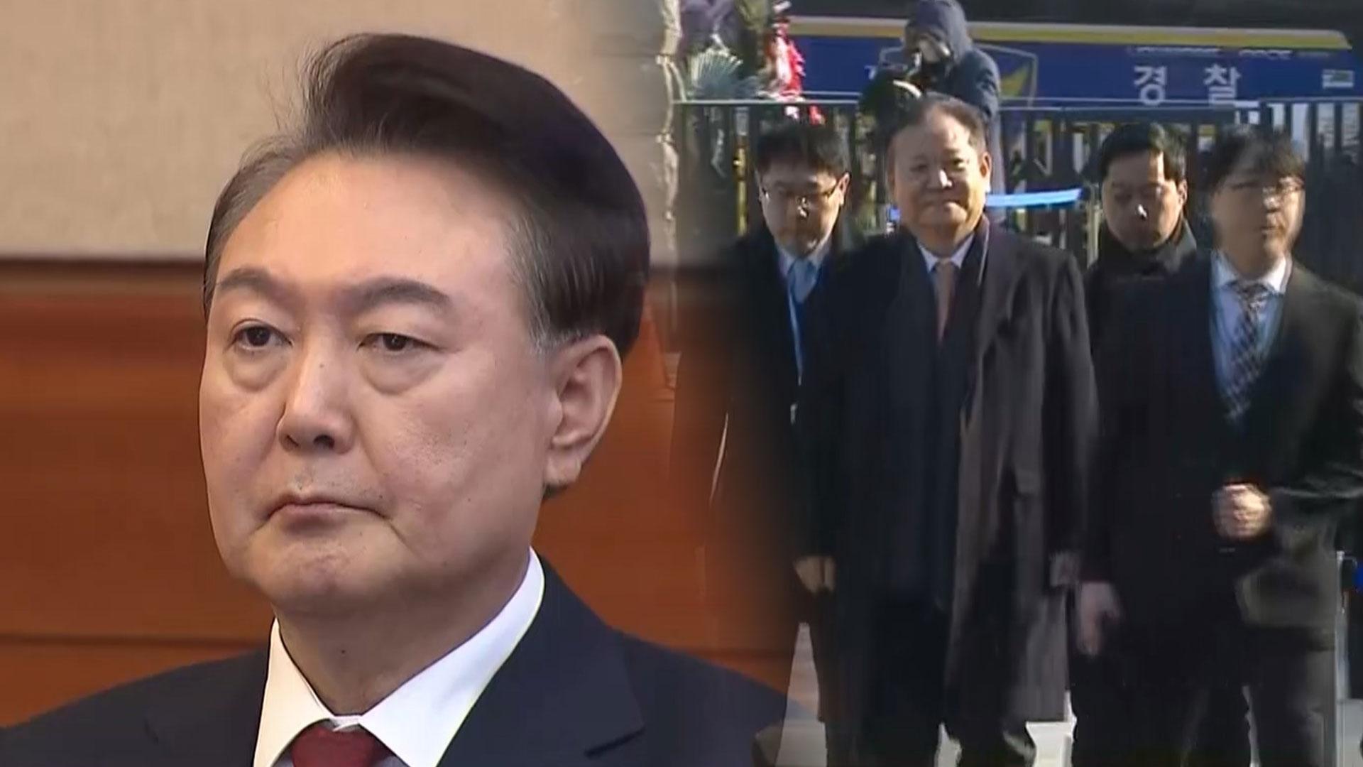 [현장영상] 尹, 탄핵심판 다섯 번째 출석…이상민도 헌재 증인 출석